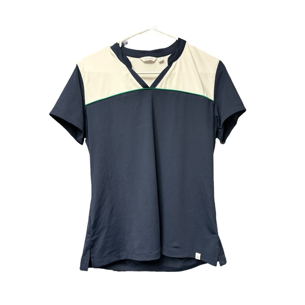 Lady Hagen Women’s Size Medium Navy and White Golf Shirt